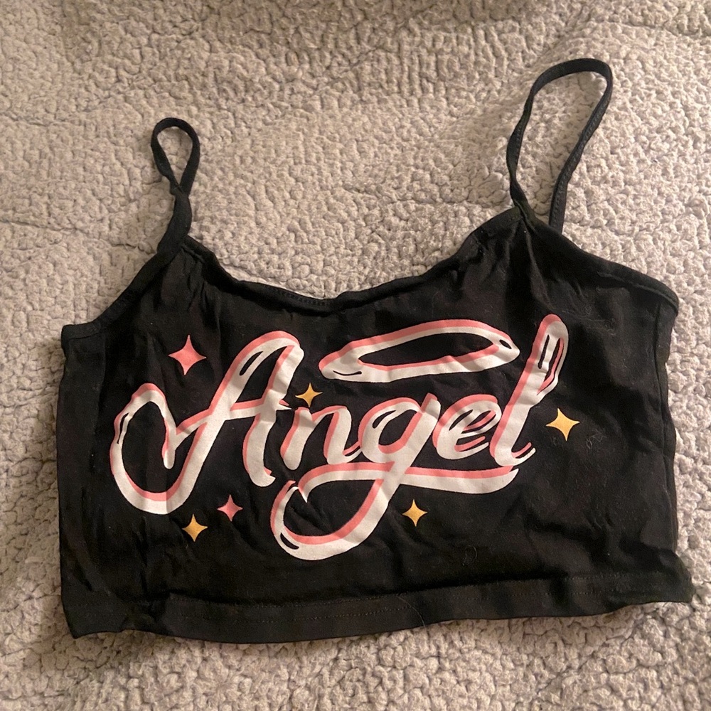 Angel Cropped Tank Top